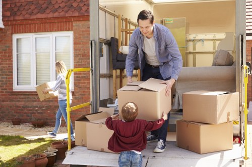 House removalists in Barnes preparing a moving van for a residential relocation