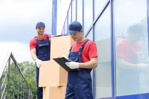 Professional removal team preparing a move in Barnes