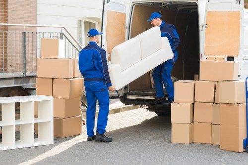Commercial removal van service for a Barnes business move