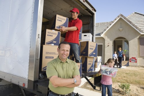Local Barnes moving team preparing fragile items with specialist packing