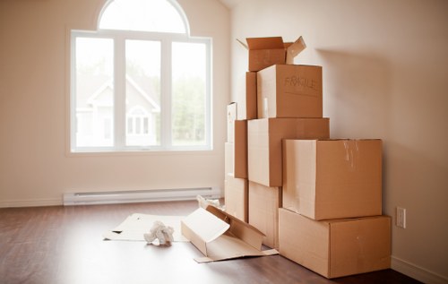 House removalists in Barnes unloading belongings into a new home