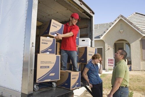 Fragile household items carefully wrapped for a Barnes move