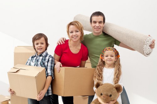 Customer confirming a moving service booking and schedule