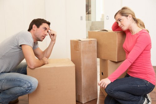 Commercial and household items prepared for transport in Barnes