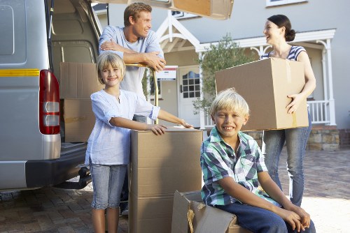 Household move booking and quotation process illustration