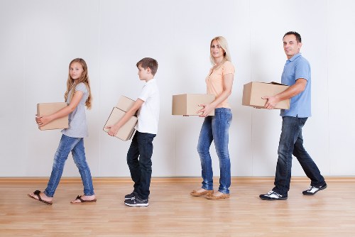 Furniture and boxes prepared for student removals Barnes