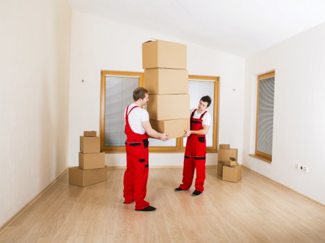 Packed moving boxes ready for home moves in Barnes